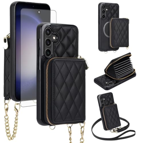 Coque Samsung S23 FE avec porte-carte et bandoulière pour vos sorties libres