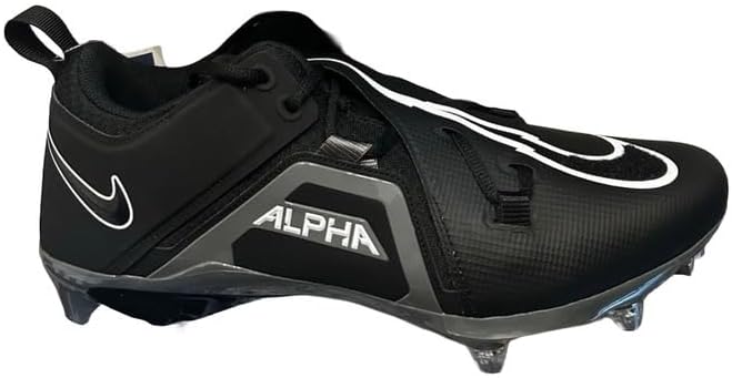 Nike Alpha Menace Pro 3 D Detachable Low Men's Football Cleats Black White Grey FN3139-001 Size13 Medium US - Image 2