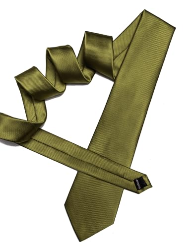Image of Barry.Wang Silk Men Ties Formal Stripes Necktie and Tie Clip for Wedding Party Business Fashion Classic