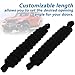 Door Limiting Straps Swing Door Check Limiter Compatible with Jeep Wrangler YJ TJ JK JKU JL JLU 1987-2024 Black