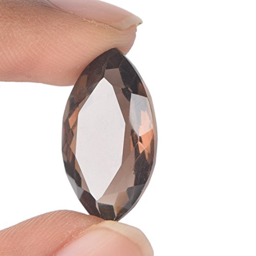 GEMHUB Top Grade Smoky Topaz 18.00 Ct Marquise Cut Topaz, November Birthstone Brown Topaz Gemstone BM-9162