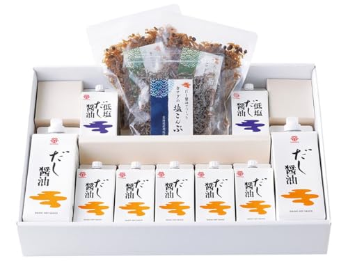 鎌田醤油 雪セット〈冬〉(ちりめん山椒・塩こんぶ・だし醤油・低塩だし)