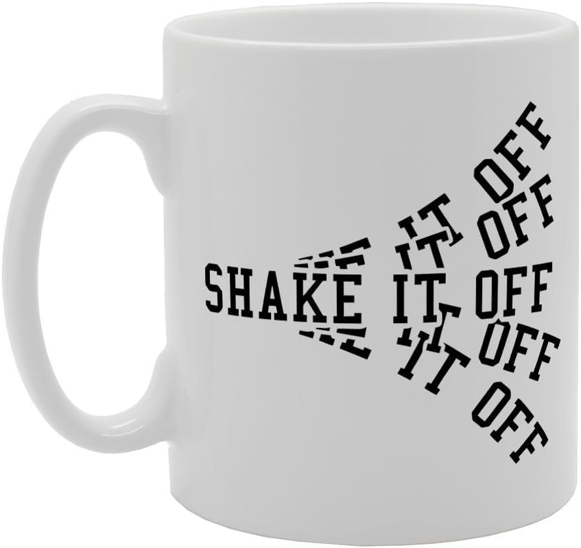 CRAFT MANIACS Taylor Swift Shake Off Printed 330 ML Tea/Coffee Mug for SWIFTIES | Microwave & Dishwasher Safe