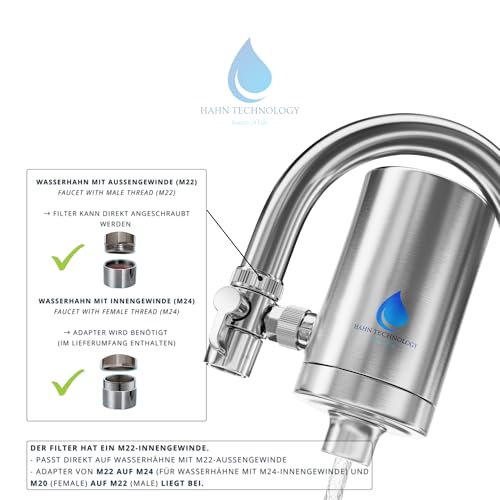 Filtre à eau pour robinet contre le chlore et les impuretés de l'eau du robinet - 8