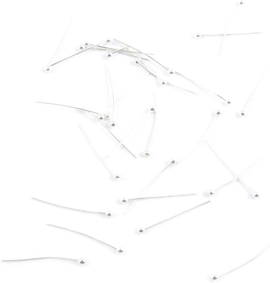 3920 PCS Antique Silver Plated Jewelry Making Charms Supplies Crafting J3KC1Q Ball Head Pins 20mm