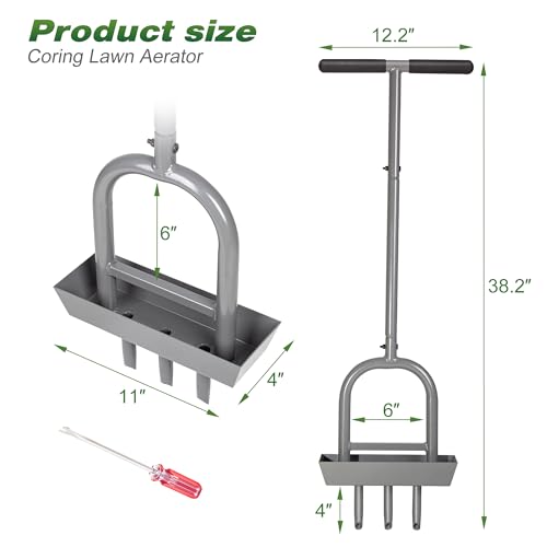 Herramienta Manual para Airear Césped Walensee 38.2" 3 Púas miniatura 2