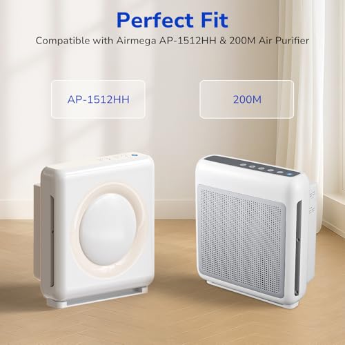 Image of Fil-fresh 3-Pack AP-1512HH HEPA Replacement Filter for Coway Airmega AP-1512HH and Airmega 200M Air Purifi-er, AP1512HH Mighty, AP-1519P, AP-1512HH-FP, Item NO #3304899