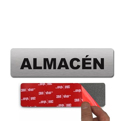 1 x Señal Adhesiva | Acabado Premium - 18 x 5 cm - Grosor 0.8mm y Super adhesivo (Almacen)