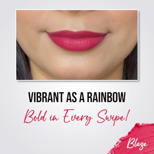 Image of Coloressence Hydra Matte Lip Crayon Lipstick, Blaze, 1gm | Long Lasting | Matte Finish | Hydrating Formula | Smudgeproof | Sweatproof | Rich Coverage