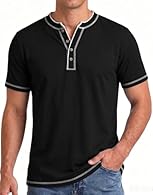 Material: 75% polyester, 20% cotton, 5% spandex. The fabric of this men's Henley T - shirt is smooth and stretchy, ensuring a comfortable fit. Polyester offers durability, cotton provides a soft touch, and spandex adds flexibility, making it suitable...