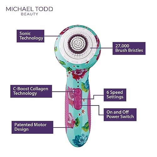 Michael Todd Beauty - Soniclear Elite - Facial Cleansing Brush System - 6-Speeds - Face Cleansing Brush & Exfoliating Body Scrubber - Image 6