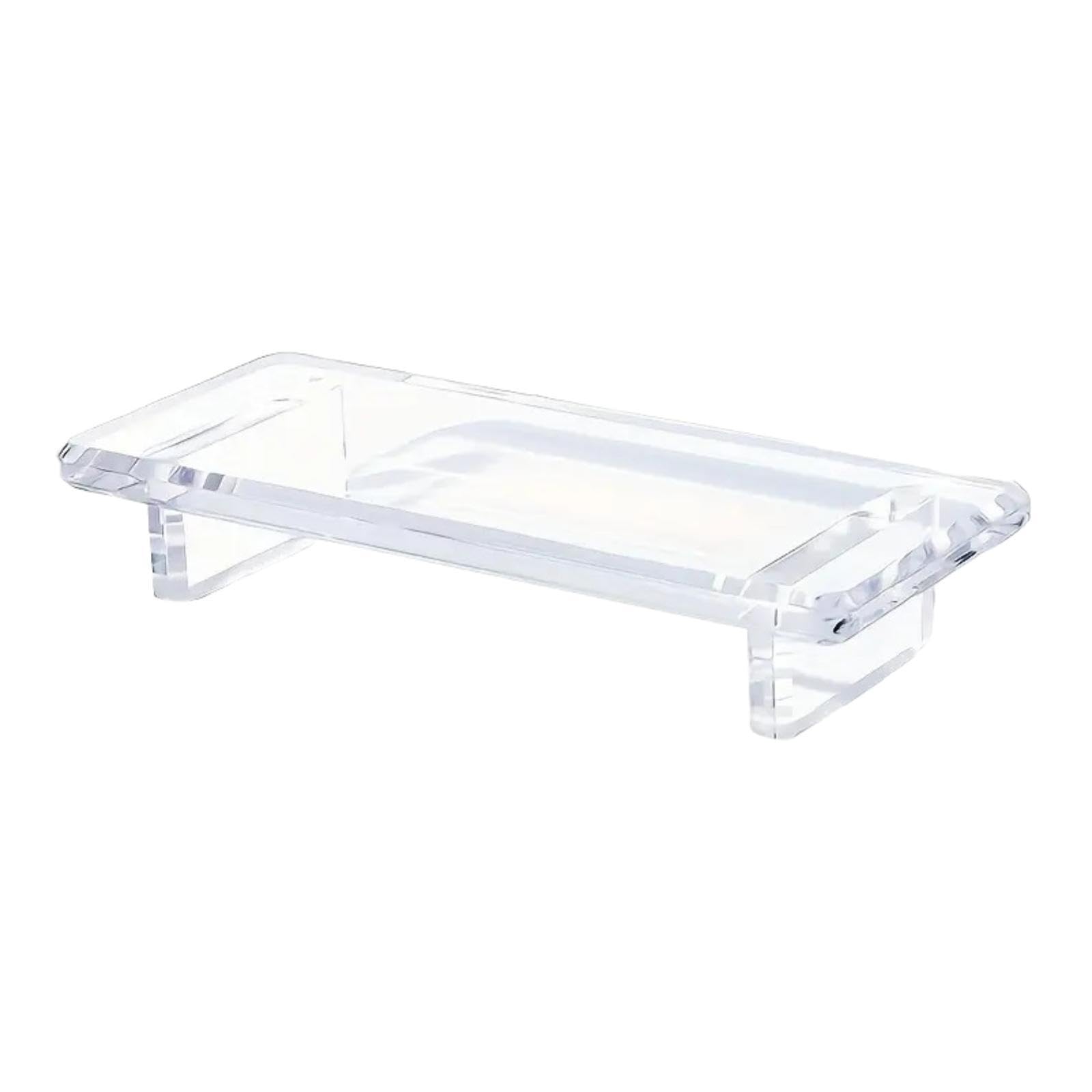 Bandeja acrílica de mesa y organizador resistente para mostrador de cocina