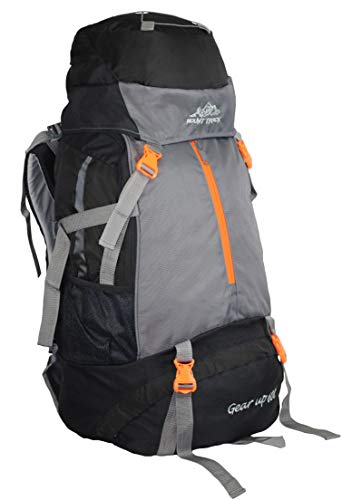 Mount Track Gear Up 9105 Rucksack, Hiking Backpack 60 Ltrs Black