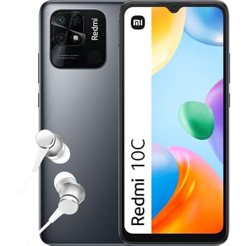 Xiaomi Redmi 10C Smartphone 4+128GB Graphite Gray Cover