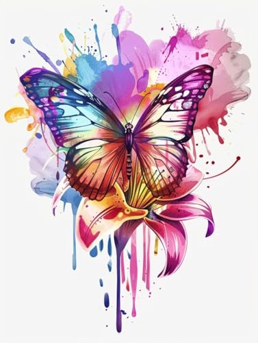 Paint by Numbers Kits Papillon : Le Cadeau Créatif Idéal pour Adulte et Enfant