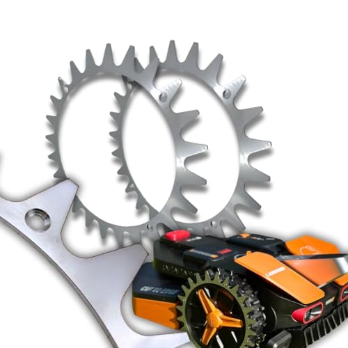 5M Energy - Picos de acero inoxidable compatibles con Worx Landroid L y Vision para mejorar la tracción, cortacésped, robot cortacésped