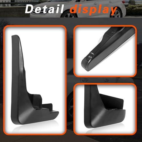 Image of 2013 Venza Mud Flaps Compatible with Toyota Venza 2013-2016 Splash Guard Mud Guards No Drilling Required All Weather Mudflaps (Set of 4)
