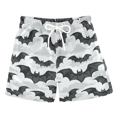 senya Bat Clound Grey Boys Swim Trunks Toddler Shorts Swimwear Boardshorts