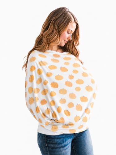 Image of Copper Pearl Nursing Cover for Breastfeeding - Multi-Use Baby Car Seat Cover, Stroller Cover & Breast Feeding Cover Up for Women, Stretchy Breathable High Quality Cover for Boy or Girl, Patch