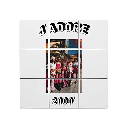 Carreaux céramique décoratif 20x20 cm lot de 9 rétro J'Adore 2000