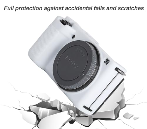 Funda de silicona blanca para cámara Sony ZV-E10 miniatura 4