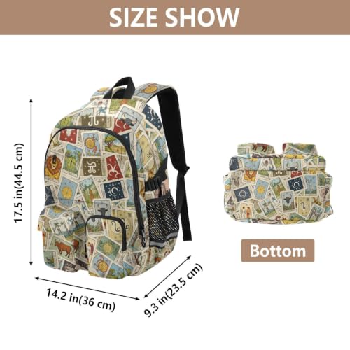 Mochilas para laptop de tarot retro ideales para el trabajo y uso casual 3
