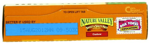 Image of Nature Valley Sweet and Salty Nut Granola Bars, Cashew, 6 Bars, 7.2 oz