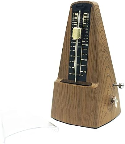 Traditional Mechanical Metronome, Triangle Pyramid Metronome with Bell Ring, Tempo 40-208 Bpm