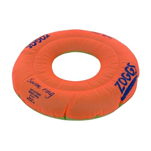 Zoggs Swim Ring Flotadores Para Natación, Bebés Unisex, Naranja/Verde, 2-3 Años