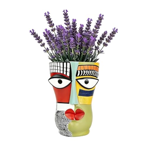 Pots de fleurs abstraits en céramique pour design de table et salon moderne