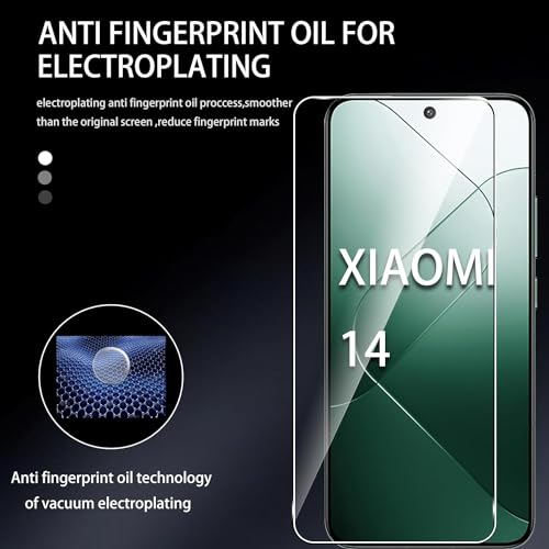 Image of JGD PRODUCTS for Xiaomi Mi 14 5G | Mi 14 Premium Original HD curved Edge to Edge Tempered Glass