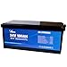 Anern 24V 100Ah LiFePO4 Deep Cycle Lithium Battery, 15000 Cycles, Built-in 100A BMS, Perfect for Marine, RV, Marine, Trolling Motor, Solar Off-Grid System
