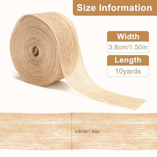 G2PLUS 4CM Natural Hessian Ribbon - Image 2