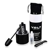 VOLT Grooming Instant Beard Color - Waterproof Quick Drying Brush on Color for Beards and Mustaches, Ebony (Brown/Black)