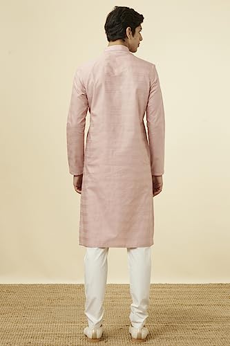 Manyavar Men Cotton Solid Full Sleeves Casual,Traditional Kurta Pyjama Set2