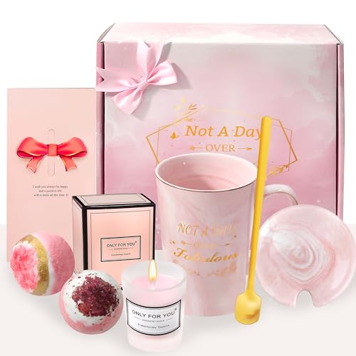 YORFULL Personalised Gifts for Women,Birthday Gifts for Her,Presents for Women,Pamper Gift for Mothers Day Christmas Valentines Day for Her (Pink)