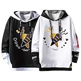 ウマ娘 パーカー 長袖 タマモクロス cos同型 ニンジン かわいい 白/黒 フード付き 上着 スポーツ スウェット 痛い服 薄手/厚手 おしゃれ シンプル トップス プレゼント (白,2XL-厚手) [並行輸入品]