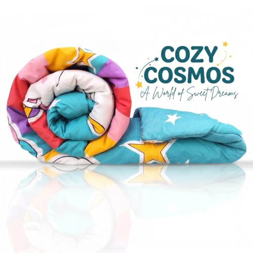 Image of Filymore Cute Unicorn Comforter for Kids Girls - Cute Cartoon Print Single Bed Blanket, Microfiber Dohar for Boys & Girls | Soft Kids Winter & Summer Quilt | 60x90 Inches (Multi)