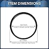 INFINAUTO Anelli Centrici per Mozzo, 64.1mm ID 67.1mm OD Anelli per Mozzo Ruota Auto in ABS Nero, 4 pezzi #3