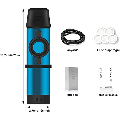 Chehery Kazoo en métal avec 5 diaphragmes de flûte, instrument de kazoo à ton réglable pour enfants/adultes, cadeau de… - Les Beatles, Paul McCartney, John Lennon, RIngo Starr, George Harrison Chehery Kazoo en métal avec 5 diaphragmes de flûte, instrument de kazoo à ton réglable pour enfants/adultes, cadeau de… – Image 5