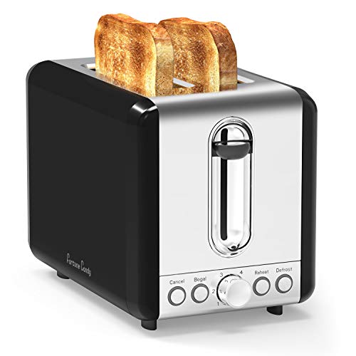 Toasters 2 Slice Best Rated Prime,Stainless Steel,Bagel Toaster - 6 Bread Shade Settings,Bagel/Defrost/Reheat/Cancel