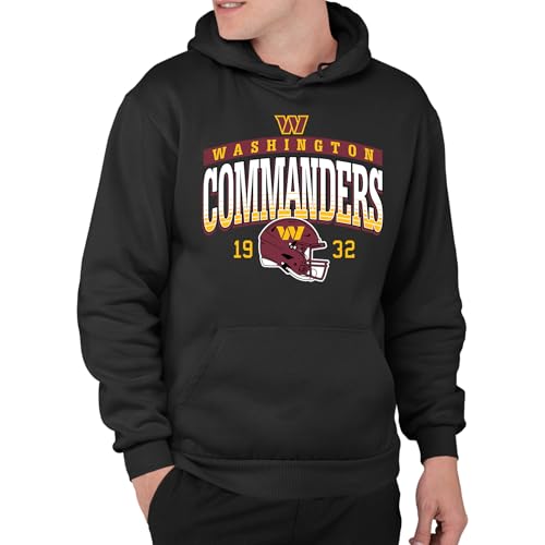 Junk Food NFL - Washington Commanders - Mighty - Officially Licensed Adult Pullover Fleece Hoodie for Men and Women