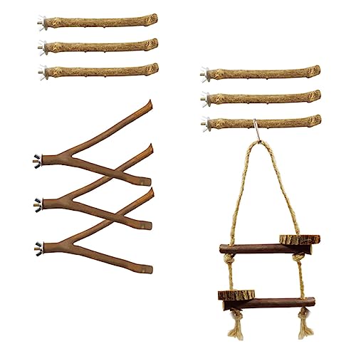 COLLBATH Support pour Perroquet Support De Dressage pour Oiseaux Installation Facile Accessoire pour Cage À Perroquet Jouets pour Oiseaux Couleur Aléatoire