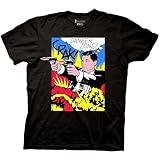 BVI Men Funny T Shirt Cool Tshirt Archer Pop Danger Zone Adult T-Shirt Black M