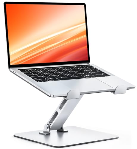 CIRYCASE Adjustable Soporte Portatil Mesa, Estable Aluminio Plegable Elevador Portatil, Ergonómica Laptop Stand para MacBook Pro/Air, HP, Lenovo y Otro 10 16
