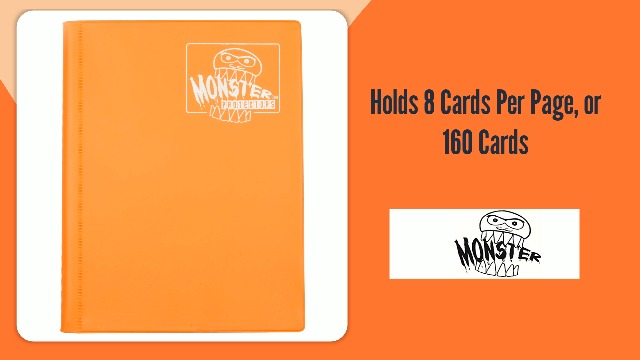 Amazon.com: Monster 4 Pocket Trading Card Album - Matte Orange