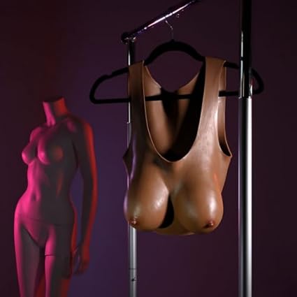 Gender X Undergarments Pecho Artificial - Plate D-Cup Dark Brown 30 Cm
