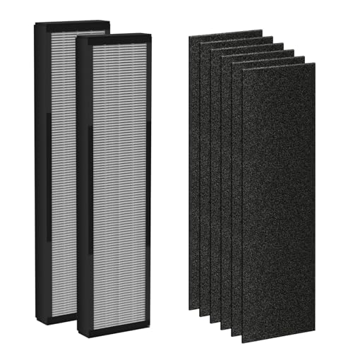 Image of 2 Pack HEPA Smoke Clear Filter Fit for GermGuardian Air Puri-fier AC4825 AC4300 AC4800 AC4900 AC4850, AC4825E Replacement Filter Fit for Germ Guardian Air Puri-fier