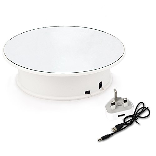 Leadleds 8 inch draaitafel displaystandaard met spiegelglas voor sieraden, telefoon, horloge, speelgoedshow