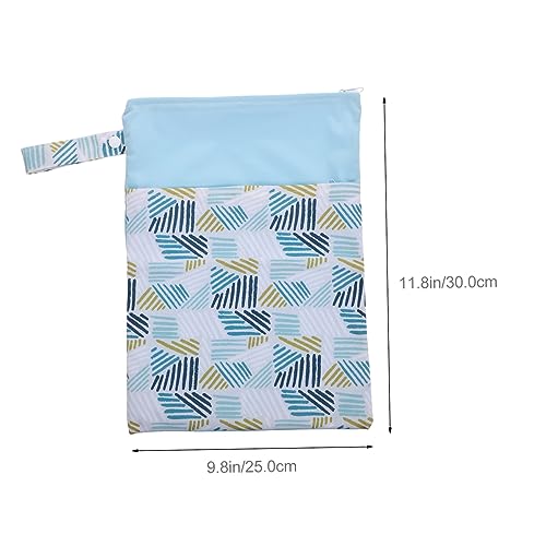 Bolsa organizadora portátil para toallas sanitarias azul miniatura 2
